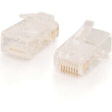 1 Each - RJ-45 Network Male - Transparent