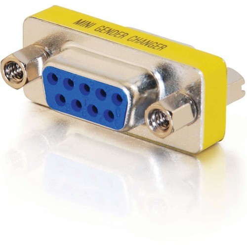 1 x 9-pin DB-9 Serial Female - 1 x 9-pin DB-9 Serial Female - Silver, Yellow - 1 Each