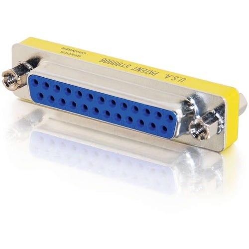 1 x 25-pin DB-25 Female - 1 x 25-pin DB-25 Female - Silver, Yellow - 1 Each