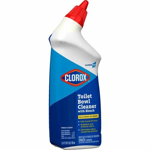 Toilet Bowl Cleaner, w/Bleach, 24oz, Fresh Scent