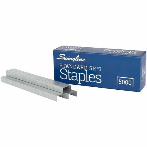 S.F. 1 STANDARD STAPLES, 0.25" LEG, 0.5" CROWN, STEEL, 5,000/BOX