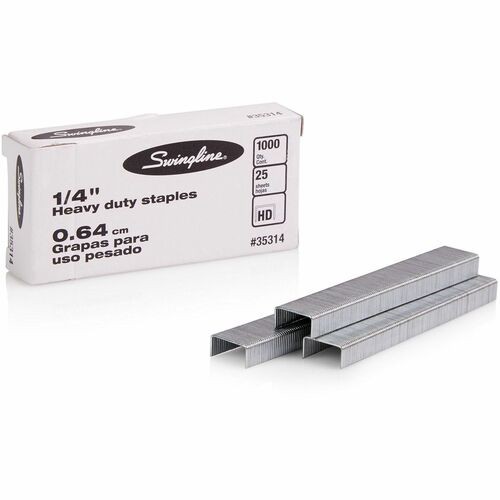 S.F. 13 HEAVY-DUTY STAPLES, 0.25" LEG, 0.5" CROWN, STEEL, 1,000/BOX