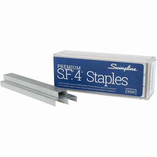 S.F. 4 PREMIUM STAPLES, 0.25" LEG, 0.5" CROWN, STEEL, 5,000/BOX