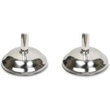 Bell-Shaped Bases, 12" Diameter, 2/BX, Stainless Steel