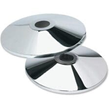 Stanchion Flat Bases, Box 2 of 2, 14"Diameter, 2/BX, Chrome