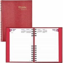 Planner, Daily, 12 Mths, Jan-Dec, 5-3/4"x8-1/4", RD