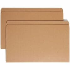 Top Tab Folder, 2-Ply, 11 pt, Straight Cut, Legal, 100/BX, KFT