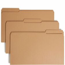 File Folders, 1 Fastener, 1/3-cut Tab, Legal, 50/BX, Kraft