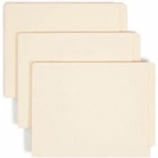 End-Tab Folders, Strght Cut Tab, 12-1/4"x9-1/2", 50/BX, MLA