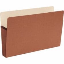 File Pocket, 14-3/4"x9-1/2", 5-1/4" Exp, 50/BX, Kraft