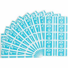 Color Coded Label, "Q", 100/PK, Light Blue