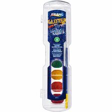 Washable Glitter, No.9 Paintbrush Included, Nontoxic, 8/Set