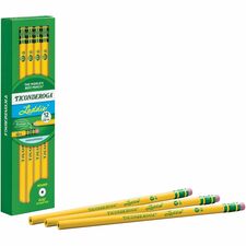 Laddie Pencil, No. 2 Soft, With Eraser, Yellow