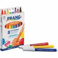 Watercolor Markers, Washable, Conical Tip, 8/ST, Bold Colors