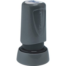 VX Pre-Inked Message Stamps, 5/8" Diameter, 1-3 Lines, 6 Char