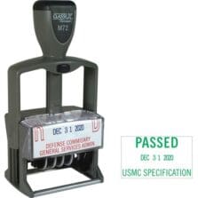 Self-Inking Date Stamp, 1-1/4"x2-1/8", 1-4 Lines, 28/Line
