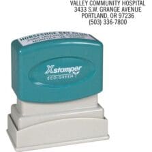 Return Addr. Stamp, 1-4 Lines, 22 Max/Line, 1/2"x1-5/8"