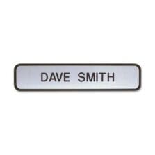 Designer Wall Sign, 2"x8", Black Holder
