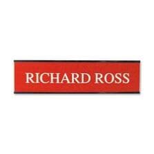 Sign, Wall, Standard, Custom, Aluminum Frame, Plastic, 2"x8", SR