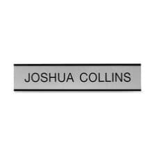 Sign, Wall, Standard, Custom, Aluminum Frame, Plastic, 2"x10", BK