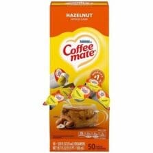 Liquid Creamers, Hazelnut, 0.38oz Singles, 50/BX