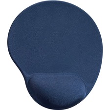 Gel Mouse Pad, Wrist Rest, 9"x10"x1", Blue
