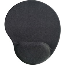 Gel Mouse Pad, Wrist Rest, 9"x10"x1", Black