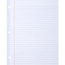 Reinforced Filler Paper, Wide Rule, 11"x8-1/2", 100/PK, WE