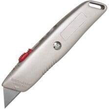 Retractable Utility Knife, w/ 3 Blades, 3 Positions, 6", SR