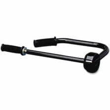 Stretch Wrap Film Dispenser, Handheld, Aluminum, Black