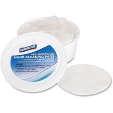 Hand Cleaning Pads, Pre-moistened, 3" Diameter, 50 Pads