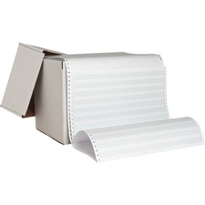 Computer Paper, 20 lb., 1Prt, 14-7/8"x8-1/2", 2600/CT, 1/2"GN Bar