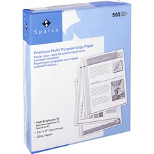 Copy Paper, 92 GE, 20 Lb, 8-1/2"x11", 500SH/RM, 10/CT, WE