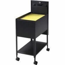 Standard Mobile File, Locking, 13-1/2"x24-3/4"x28-1/4", BK