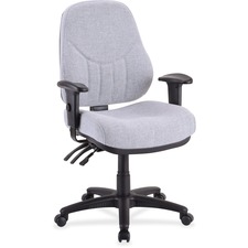 Multi-Task Chair, High-Back, 26-7/8"x26"x39"to42-1/2", Gray