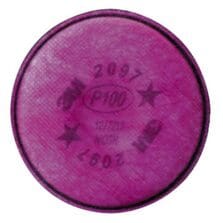 Particulate Filters, w/ Carbon Layers, 2/PK, Purple