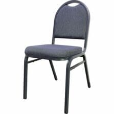 Stack Chairs, 18"x22"x35-1/2", 4/CT, BBY/BK Fabric/CCL Frame