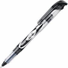 Rollerball Pen, Metal Tip, 0.7mm, 1 DZ, Black Ink/Barrel