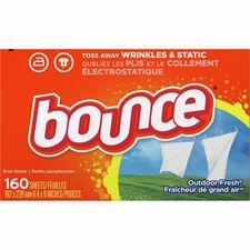 Bounce Dryer Sheets, 160/BX, Outdoor Fresh