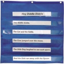 Pocket Chart, Mini, 28"x28", Blue
