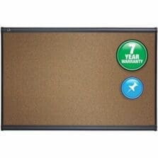 Bulletin Board, 4'x3', Graphite Frame