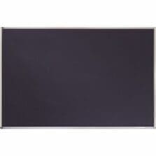 Chalk Board, Porcelain, Aluminum Frame, 6'x4', Black