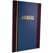 Account Book, S.E. Ledger-Ruled, 150 Pages, 11-3/4"x7-1/4", Blue