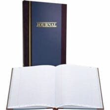 Account Book, Record-Ruled, 300 Pages, 11-3/4"x7-1/4", Blue