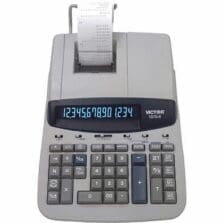 Print Calculator, 14-Digit, 2-Color, 8-3/4"x12-1/2"x2-3/4", GY