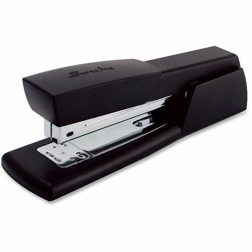 Light-Duty Full Strip Desk Stapler, 20-Sheet Capacity, Black