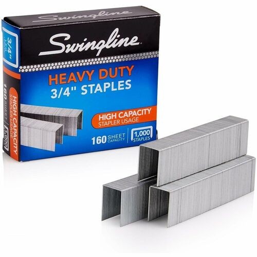 S.F. 13 HEAVY-DUTY STAPLES, 0.75" LEG, 0.5" CROWN, STEEL, 1,000/BOX