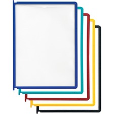 Refill Panels, Letter-Size, 10 Sht Cap, 5/Set, Assorted