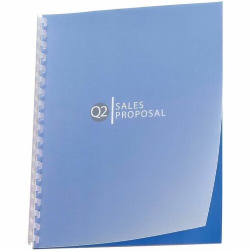 Binding Cover, Plain, Square Corners, 8-1/2"x11", 25/PK, Frost