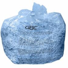 Shredder Bags, 30 Gallon, 25/BX, Clear